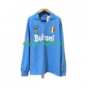 Divisa di Calcio SSC Napoli 1987 Retro Prima 1988 Manica Lunga